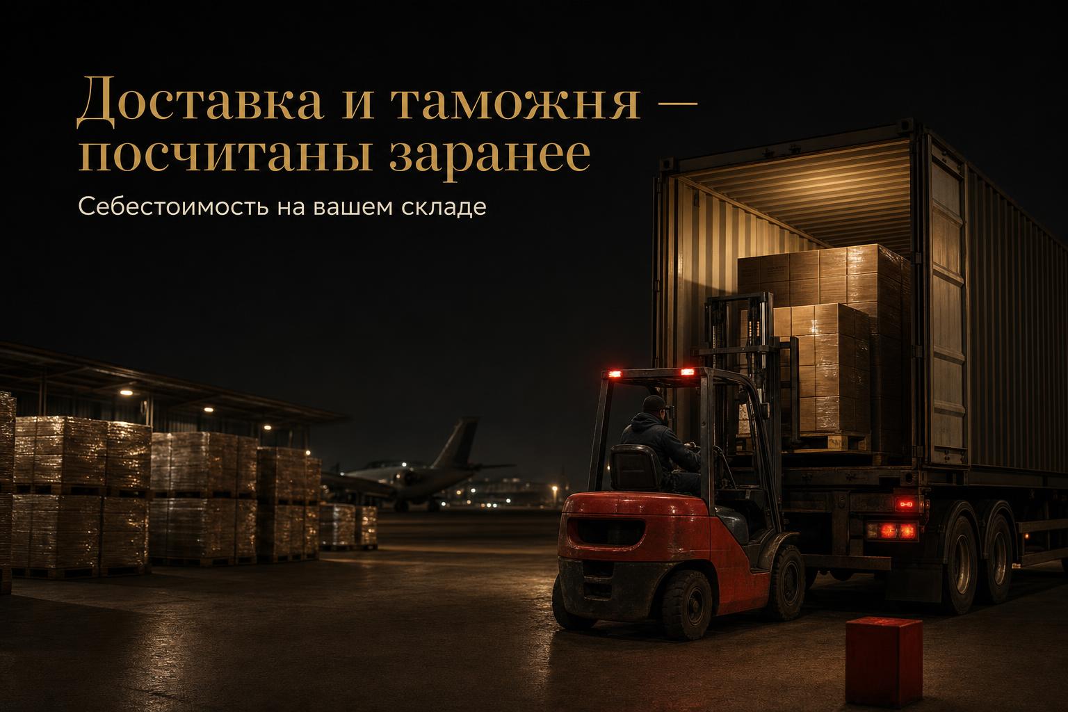Погрузка груза на складе логиста