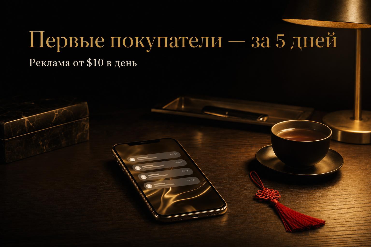Заявки от покупателей на экране телефона